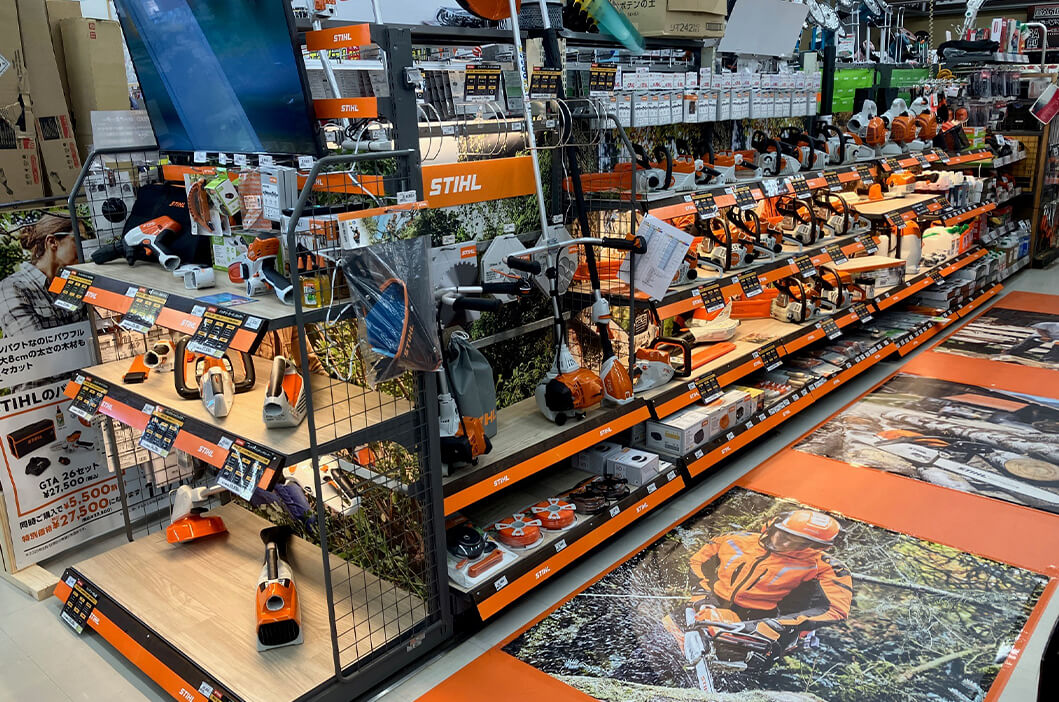 ジュンテンドーの伯耆店の店舗内の様子